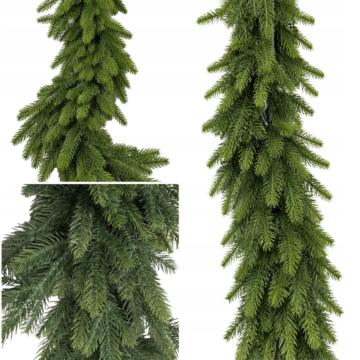 Christmas garland green fir 3D 100 cm as live 100%PE