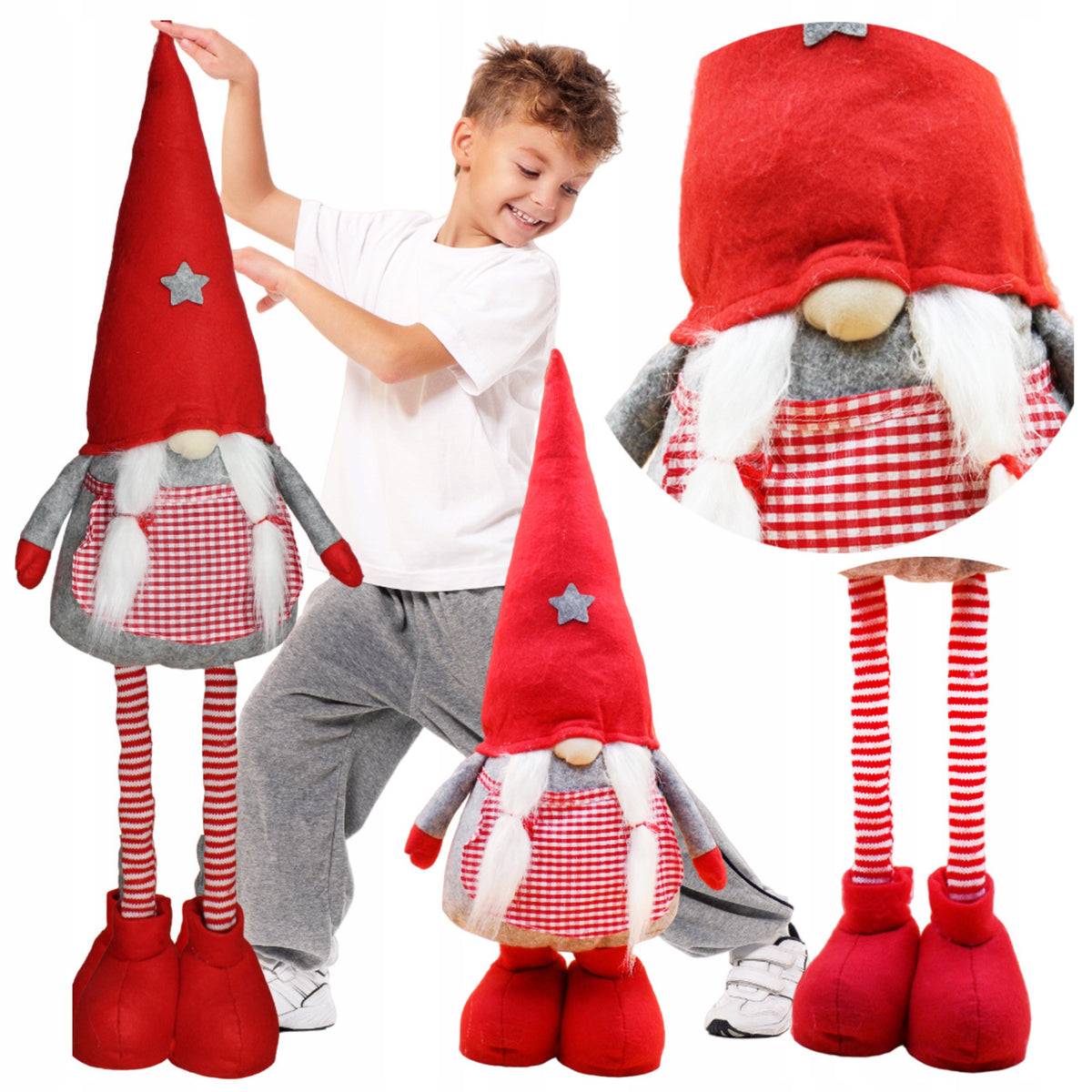Christmas gnome LARGE 90cm leprechaun Christmas ornaments GIFT gnome