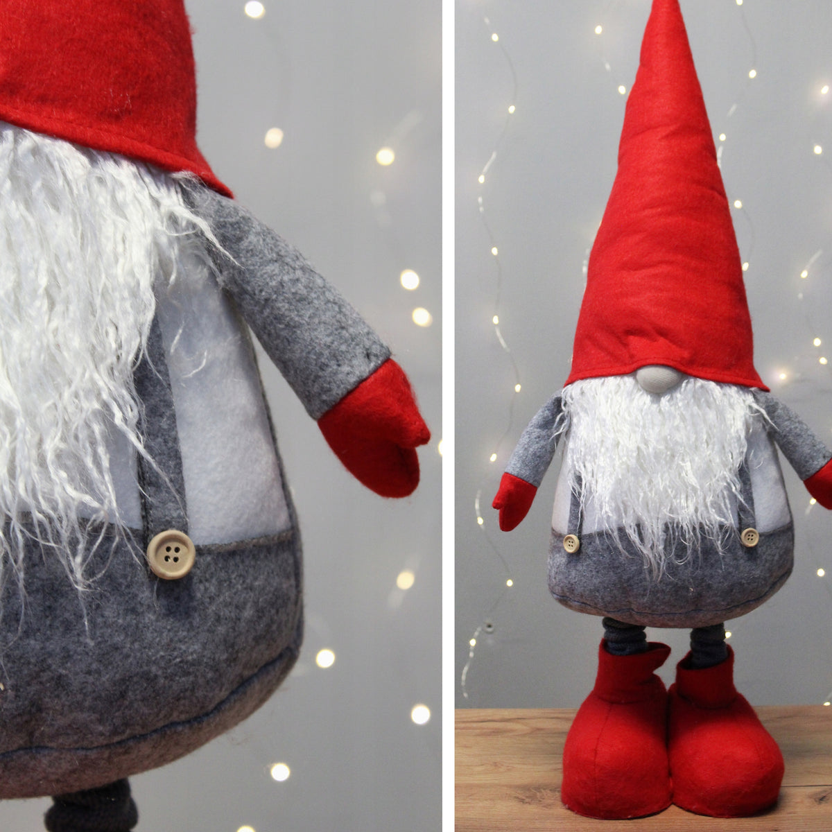 Christmas gnome LARGE 95cm leprechaun TELESCOPIC LEGS GNOME Brand 100pa