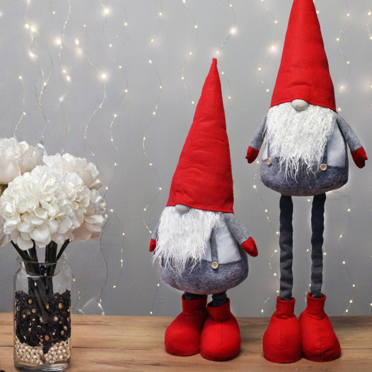 Christmas gnome LARGE 95cm leprechaun TELESCOPIC LEGS GNOME Manufacturer code SKRZAT ŚWIĄTECZNY DUŻY LESIU PARTYLOON