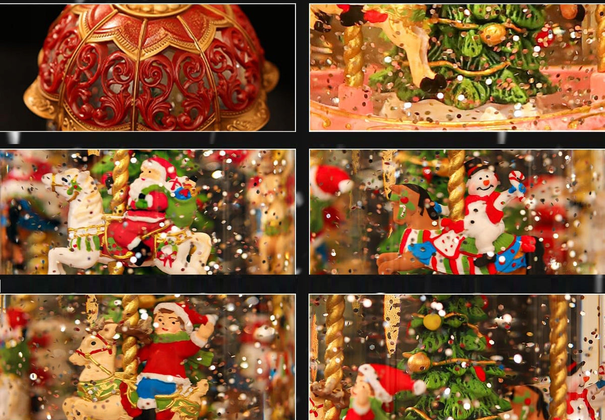 Christmas lantern SNOWBALL Music Box Christmas carousel LED music Brand no brand