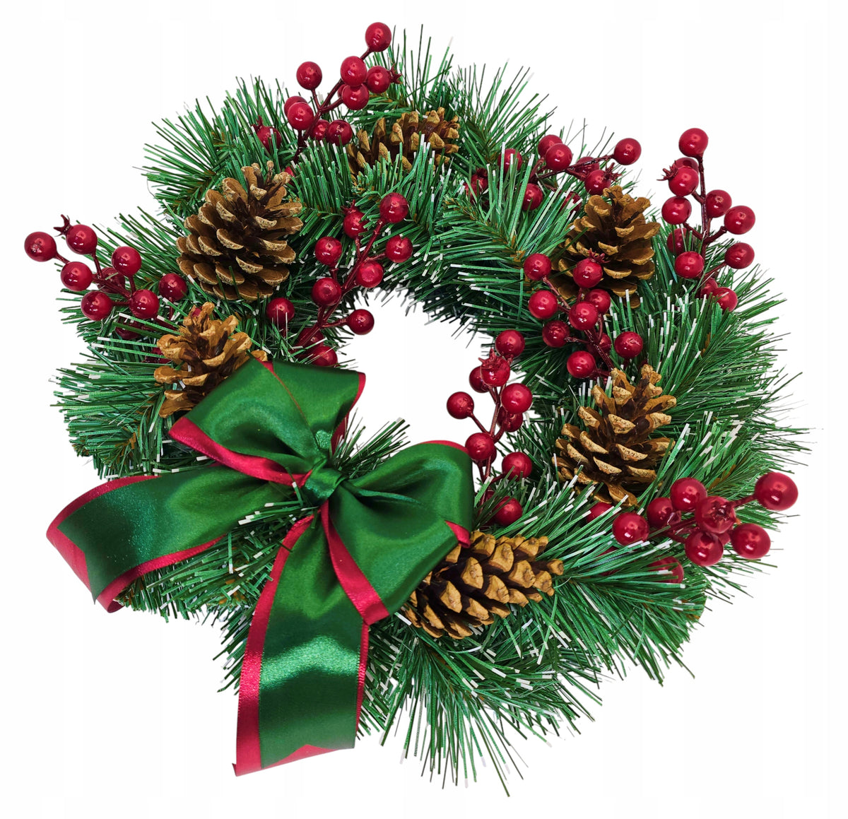 Christmas reed royal cones rowan traditional for table door 40cm Manufacturer code stroik świąteczny 77