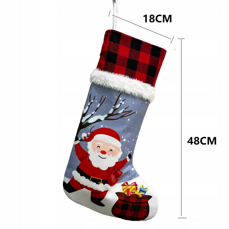 Christmas socks decorative for fireplace gifts set of 4 MIX Packaging status original