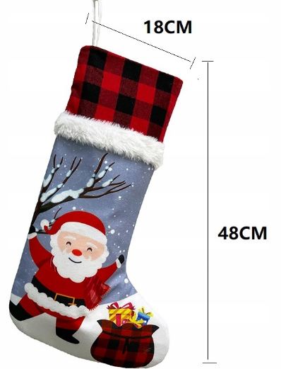 Christmas socks for gifts decorative fireplace VARIOUS DESIGNS 4 pieces Manufacturer code JQ20MBSDW04