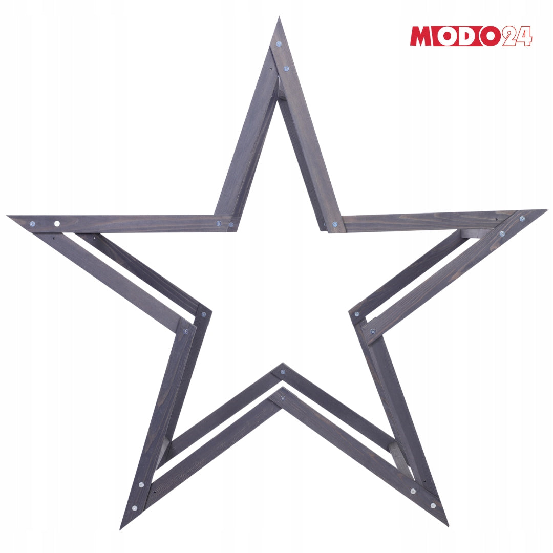 Christmas star 3D improved with goats ModoStar 139cm wood IMPREGNAT Brand Modo24