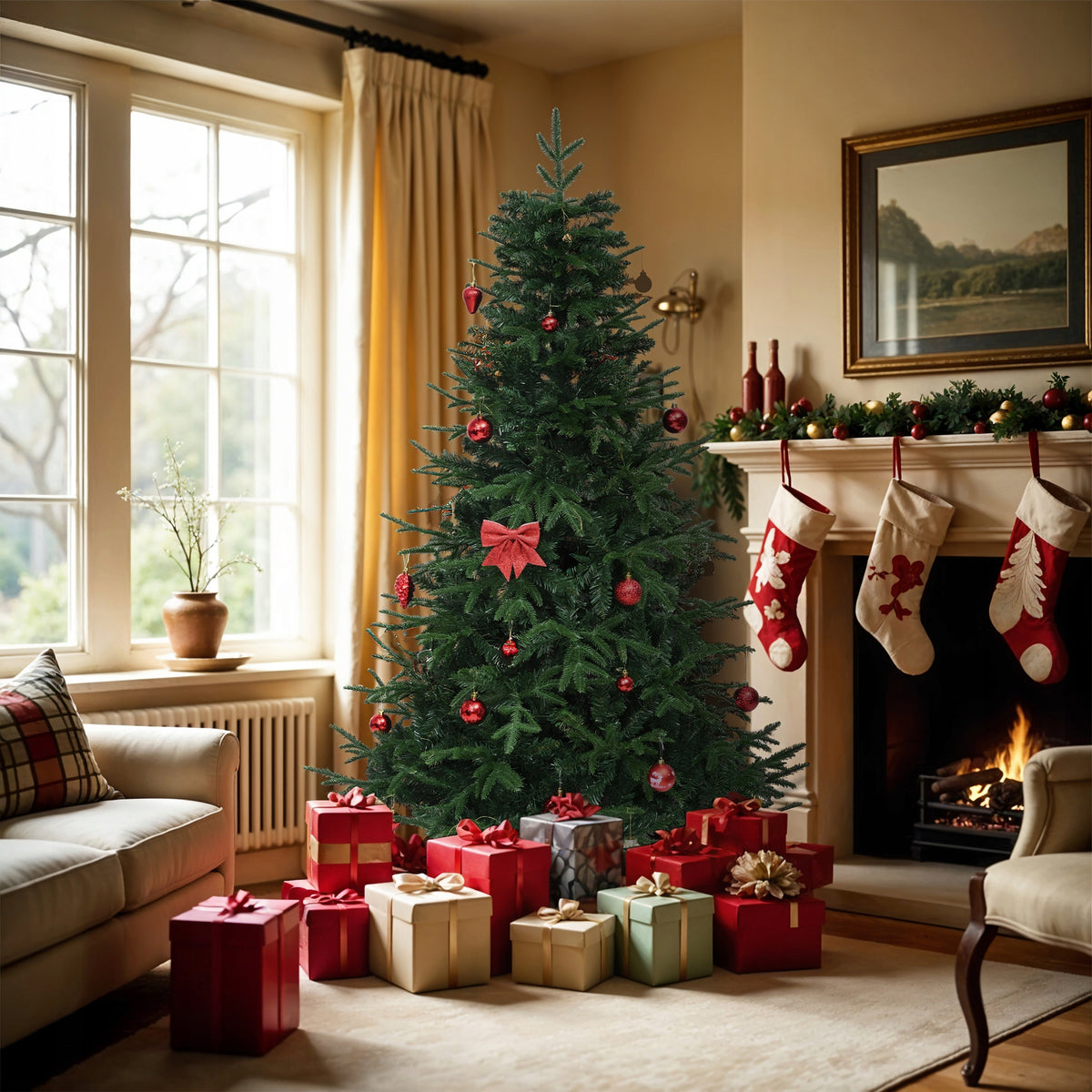 Christmas tree artificial Christmas tree shiny like spruce 182cm Packaging status original