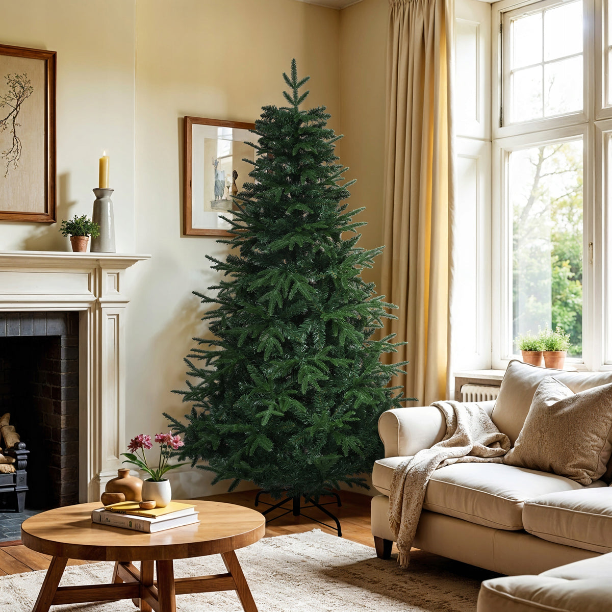 Christmas tree artificial Christmas tree shiny like spruce 182cm