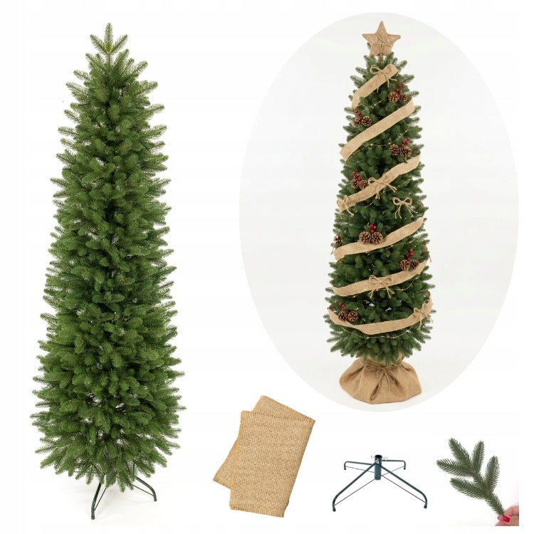 Christmas tree artificial Spruce Royal SLIM 200cm like live twigs PE NARROW slim