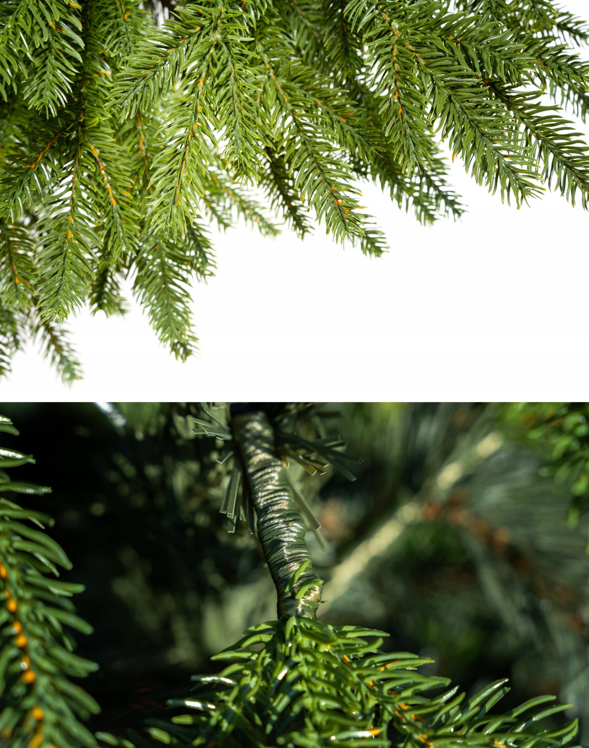 Christmas tree artificial spruce PE 120 cm as live, realistic + metal stand Brand Karo