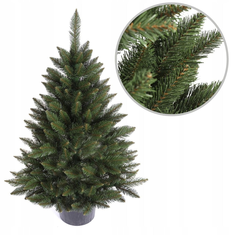Christmas tree as alive in a pot Spruce Alaska 110 cm stable