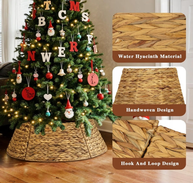Christmas tree collar Lanpn 71 cm white braided Brand no brand