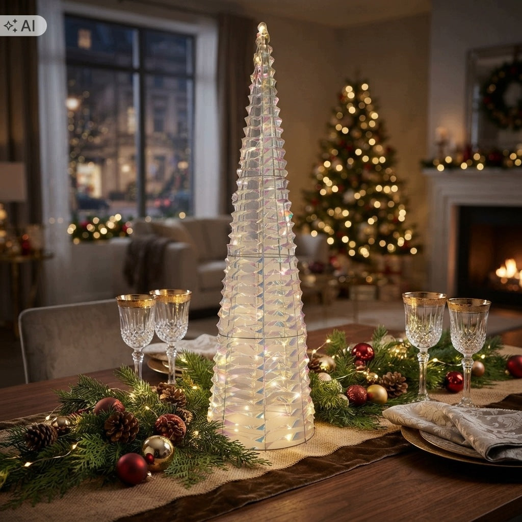 Christmas tree cone led battery operated glowing decoration gift decoration 80 cm Brand Vipolimex