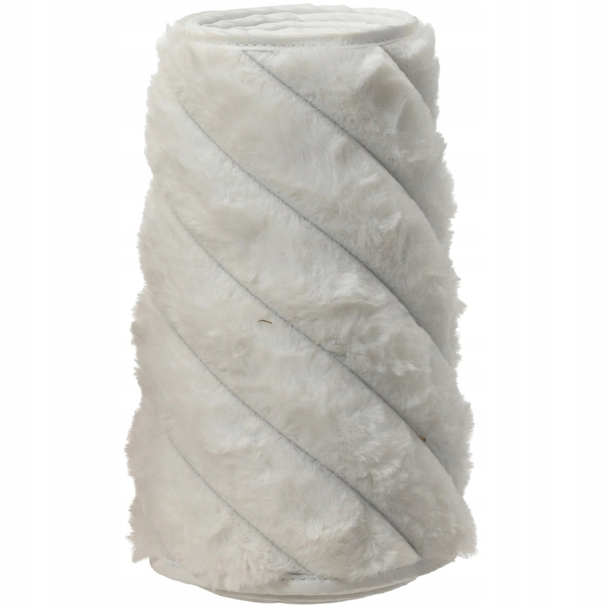 Christmas tree cover fur white 56cm diagonal stripes ornament for Christmas tree trunk