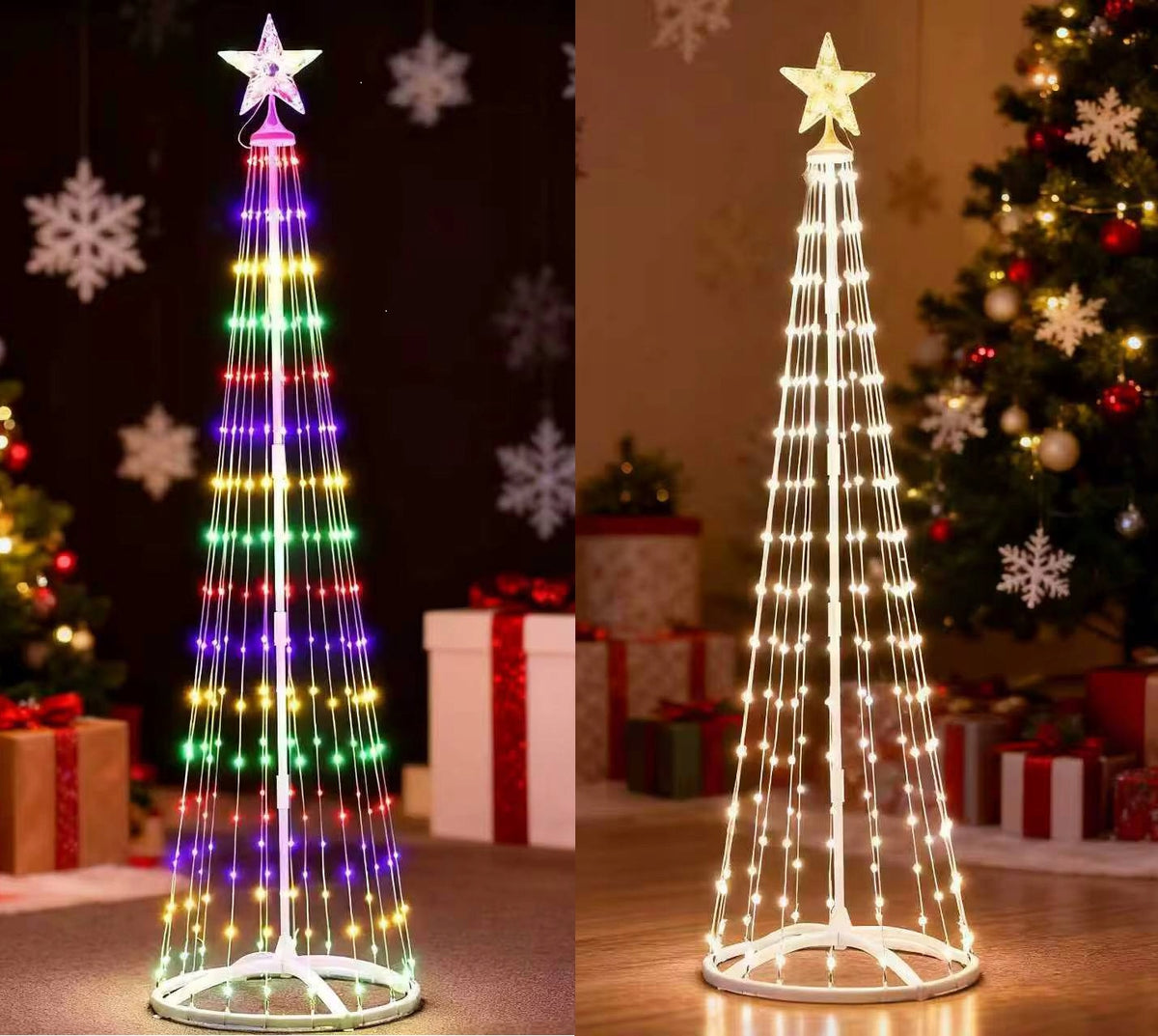 Christmas tree decoration LED 180 cm, 269 LEDs, remote control, 8 modes, multicolored.