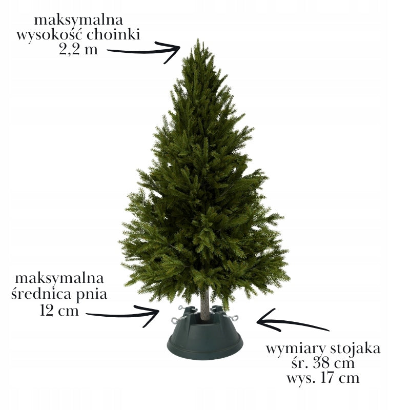 Christmas tree stand GREEN modern water container 2,2m STABLE medium Manufacturer code H5116GR