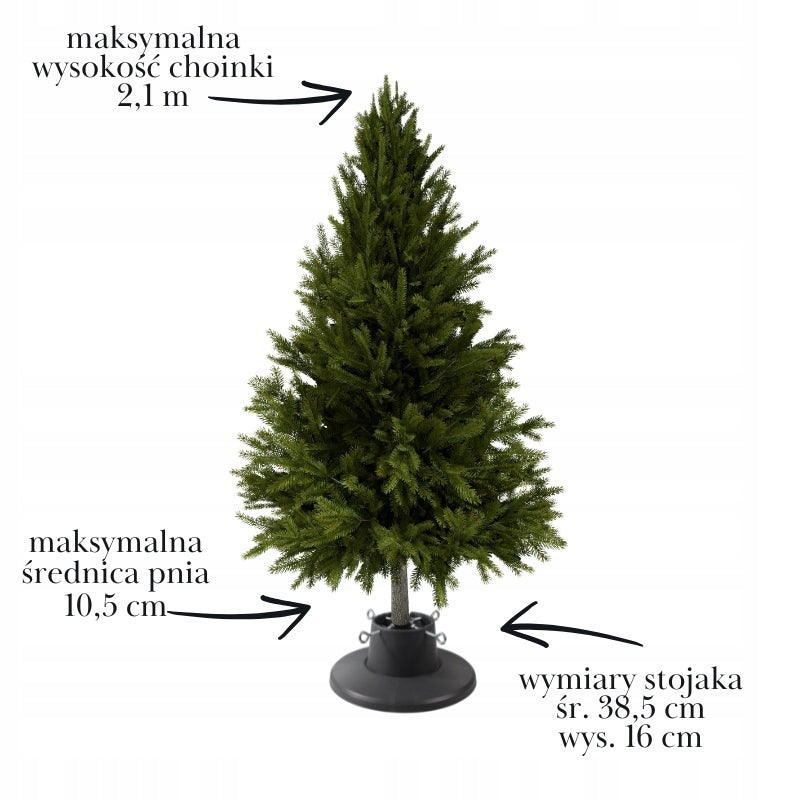 Christmas tree stand GREY Christmas tree round CONTAINER 2,1m STABLE loft EAN (GTIN) 5902622836171