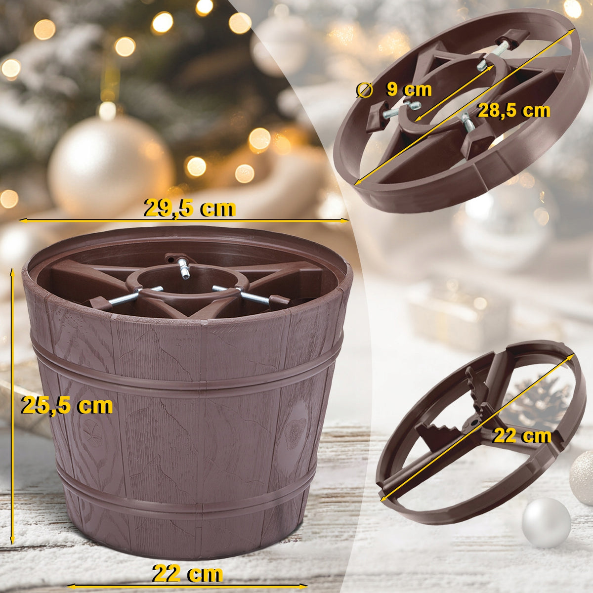 Christmas tree stand Large tree stand up to 2,5m Brand DIKEL