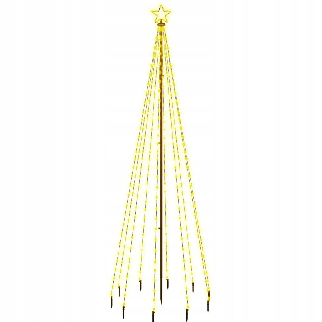 Christmas tree with ground stake, 310 warm white LED, 300 cm Brand VidaXL