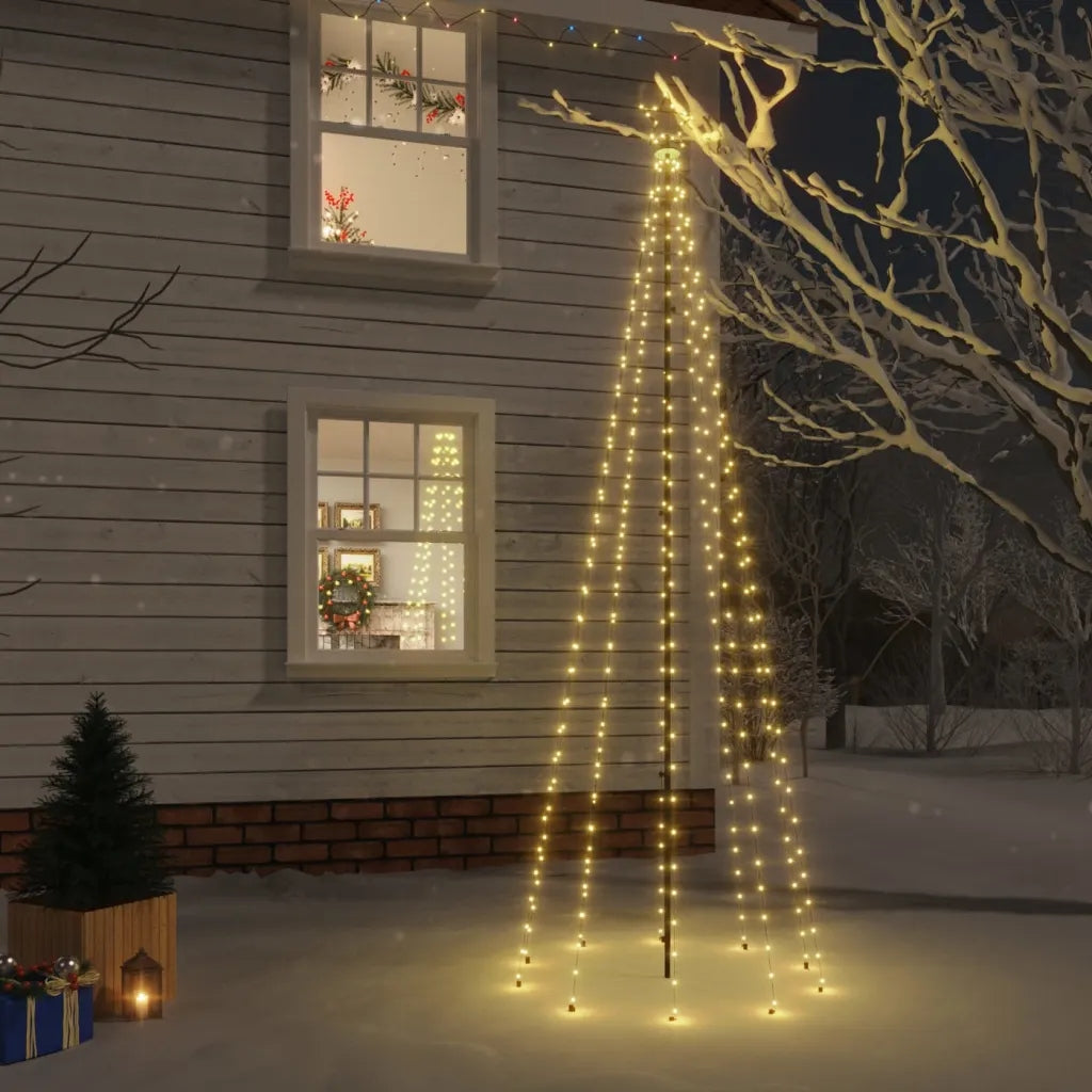 Christmas tree with ground stake, 310 warm white LED, 300 cm