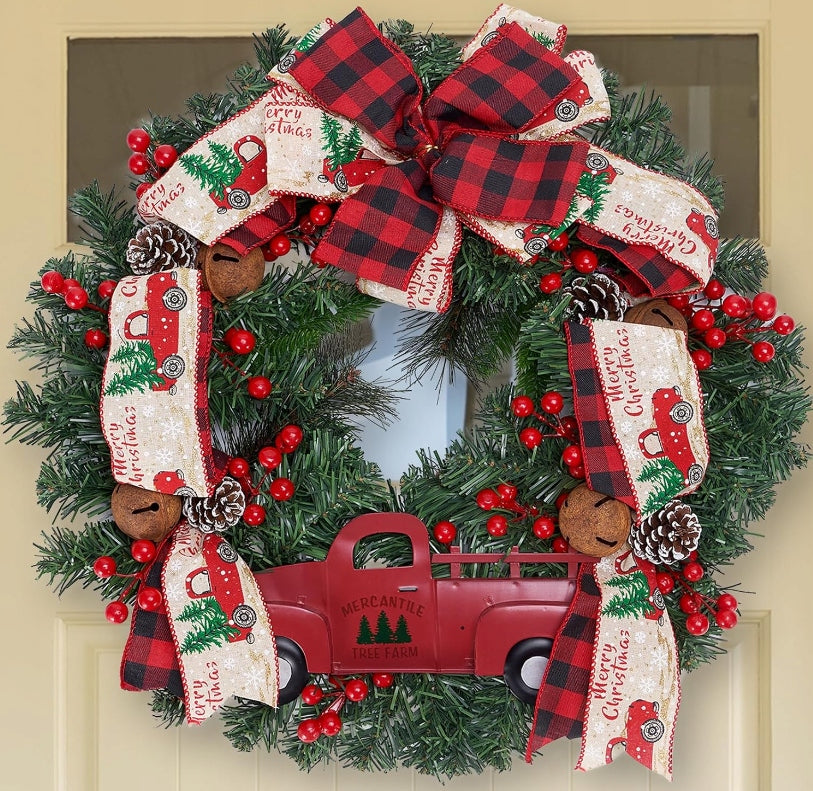 Christmas wreath 50 cm decorated Christmas wreath motif red Manufacturer code 6248659