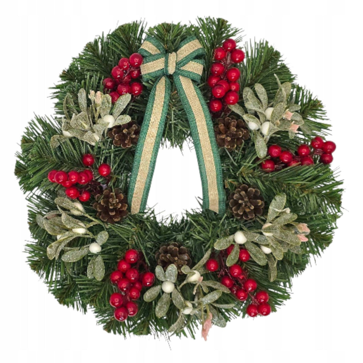 Christmas wreath for Christmas reed for door table handmade 30cm Manufacturer code 2405