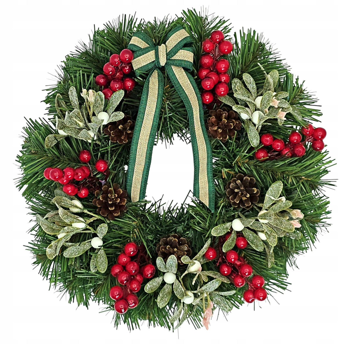 Christmas wreath for Christmas reed for door table handmade 30cm