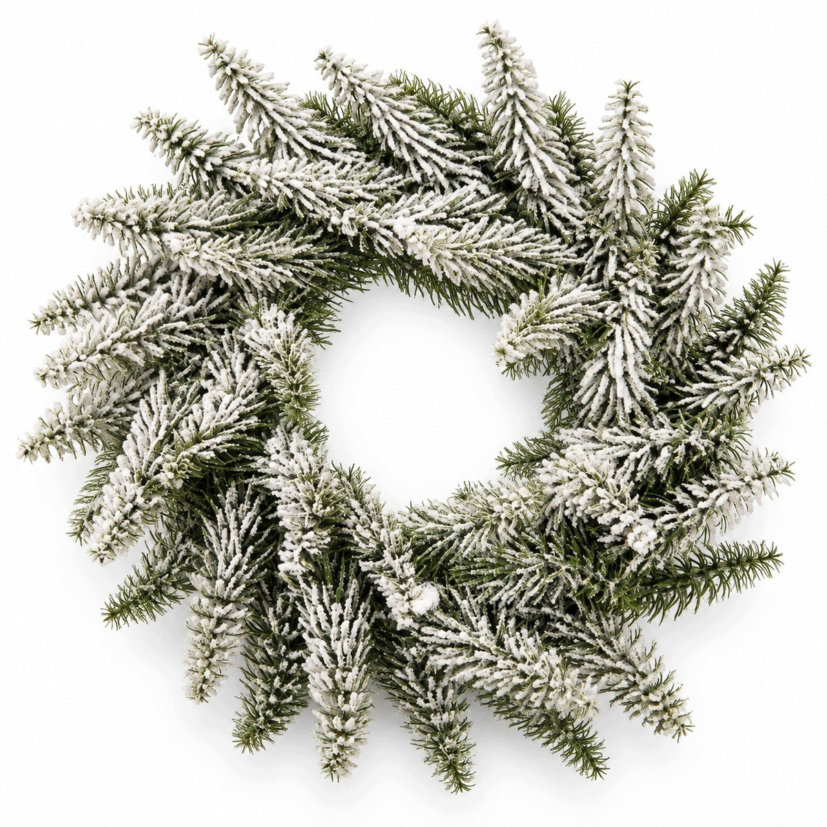 Christmas wreath snow-covered 38cm Christmas for door reed decoration