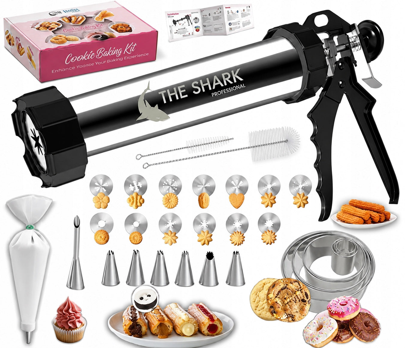 Churros and Biscuit Machine Steel 304 Set XXL