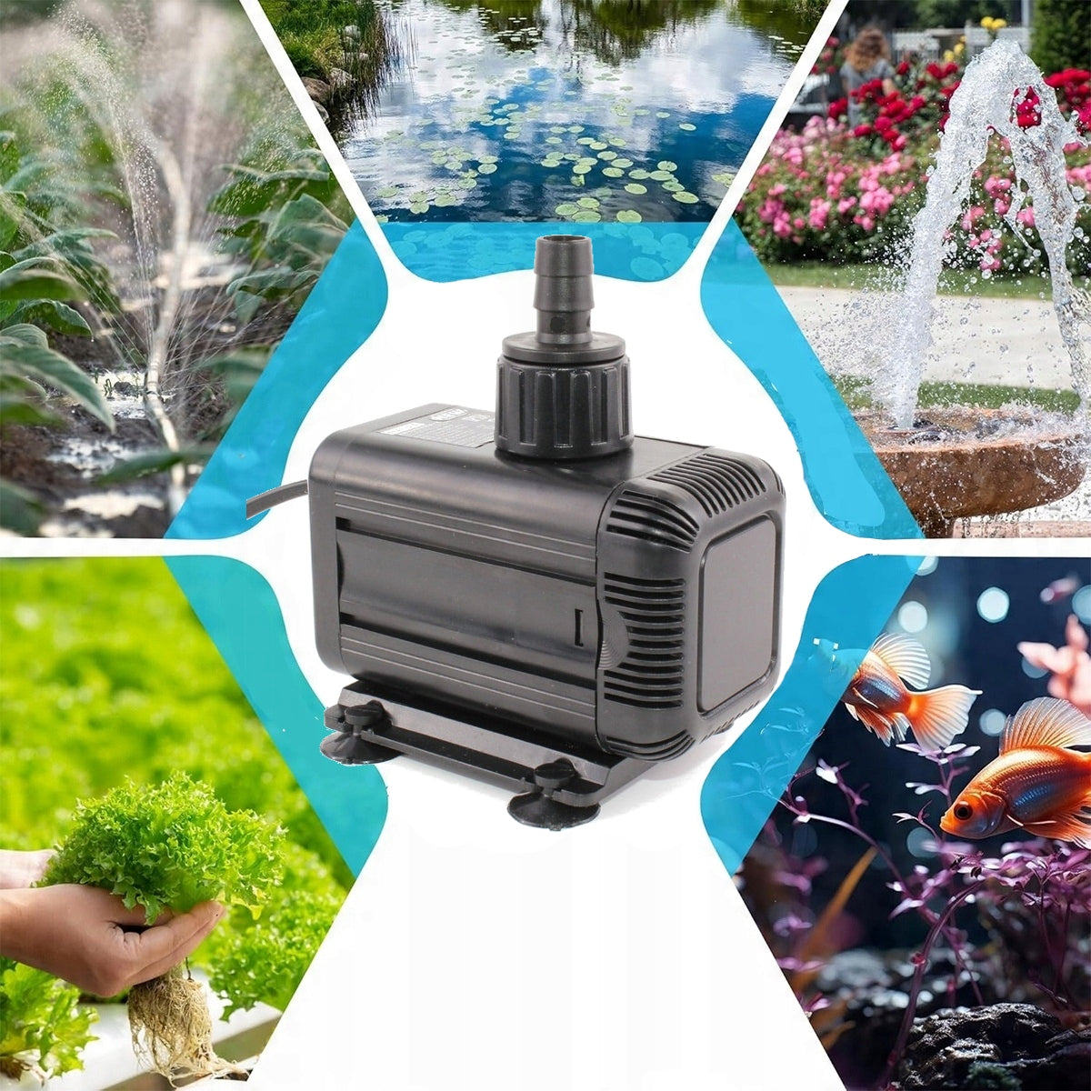 Circulation pump for pond aquarium cascades 1400L/g HAILEA HX-6520 Power 18.5 W