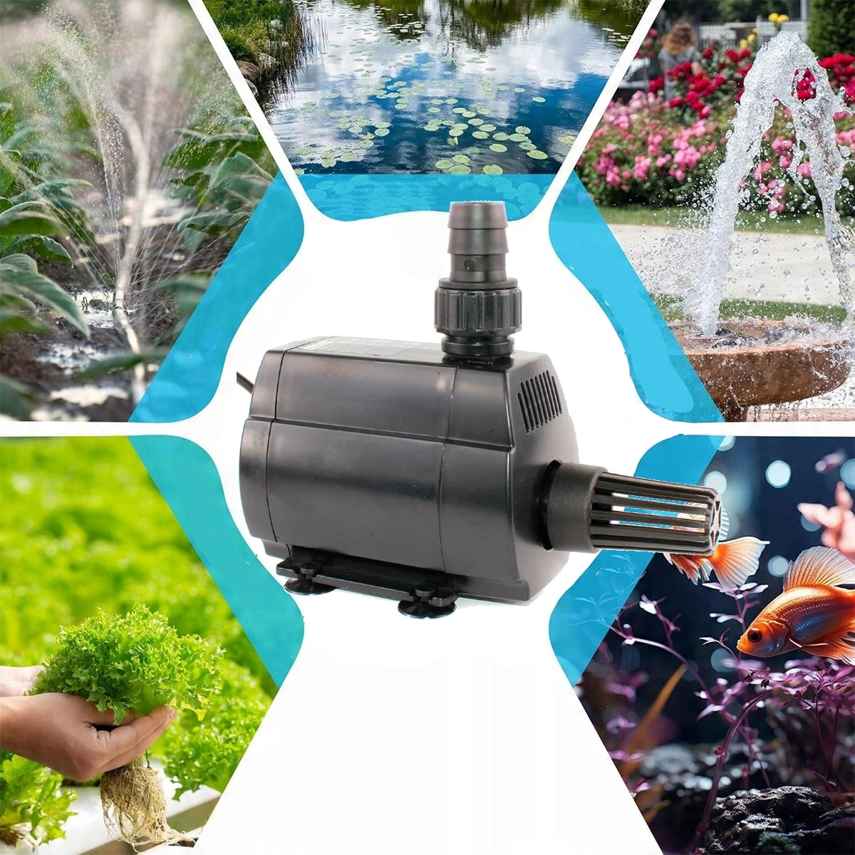 Circulation pump for pond aquarium cascades 4400L/g HAILEA HX-6830 Power 69 W