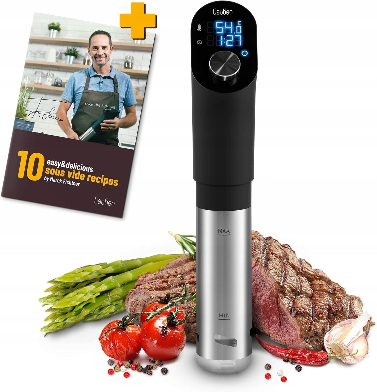 Circulator Sous Vide Submersible Thermostat 1200W LCD Touch 20L
