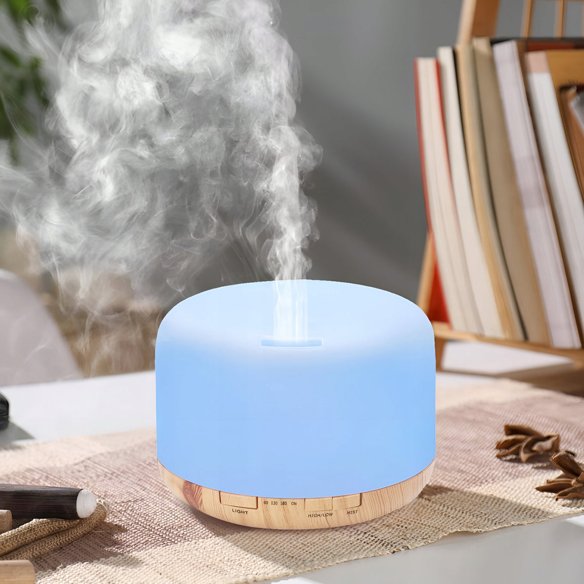 Čistička vzduchu RETOO E580-1 biela s nočnou lampou a aromaterapiou Dominant color white
