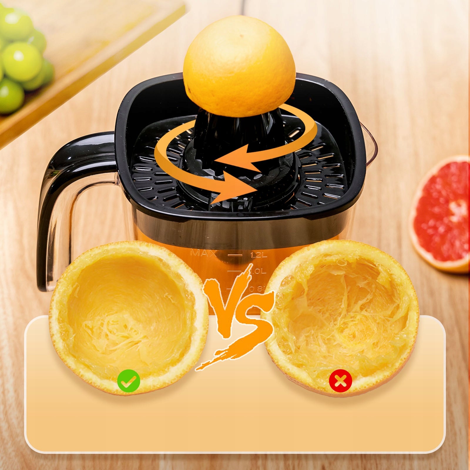 Citrus Juicer Black 40W 1,2 L Fruit Juicer Manufacturer code 30B75