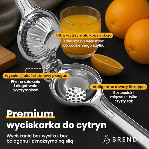 Citrus Juicer Handheld Stainless Steel 7 cm for Dishwasher Dominant color multicolor