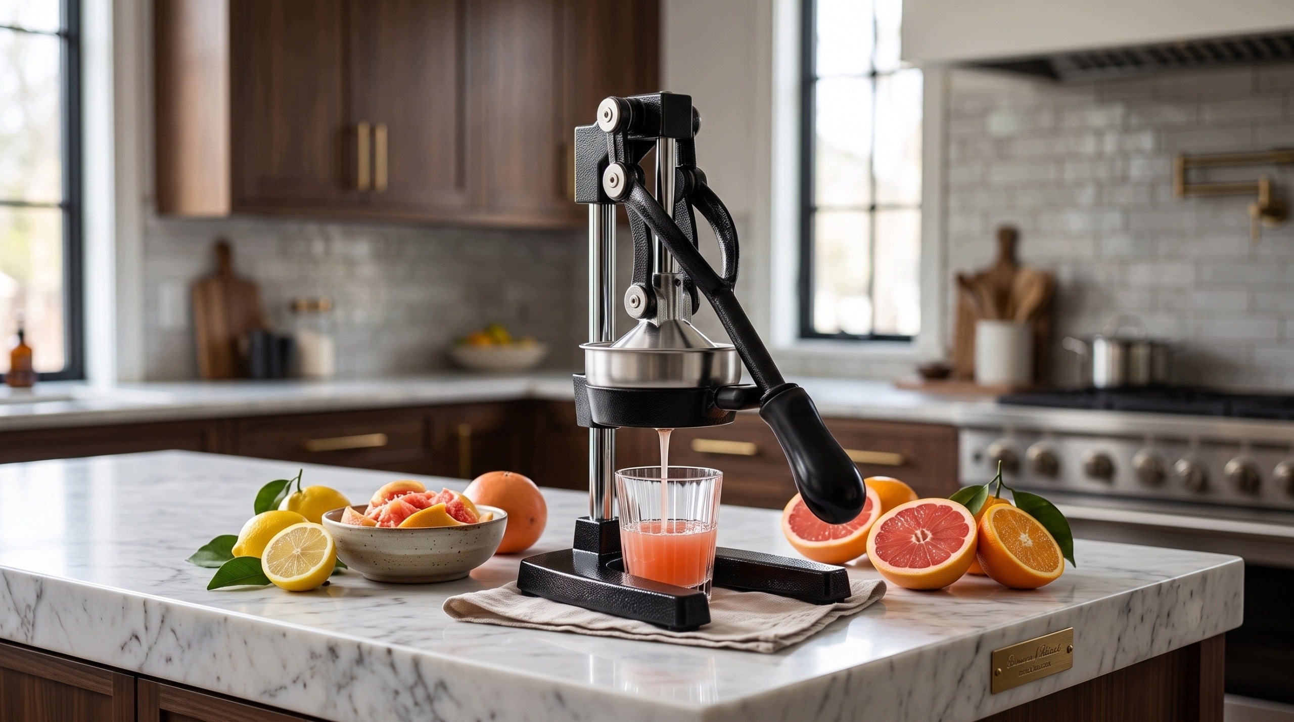 Citrus Juicer Manual Cast Iron Juice Fruit Press Solid Packaging status original