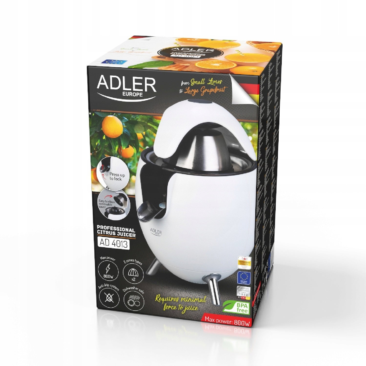 Citrus juicer ADLER AD 4013w white 800 W