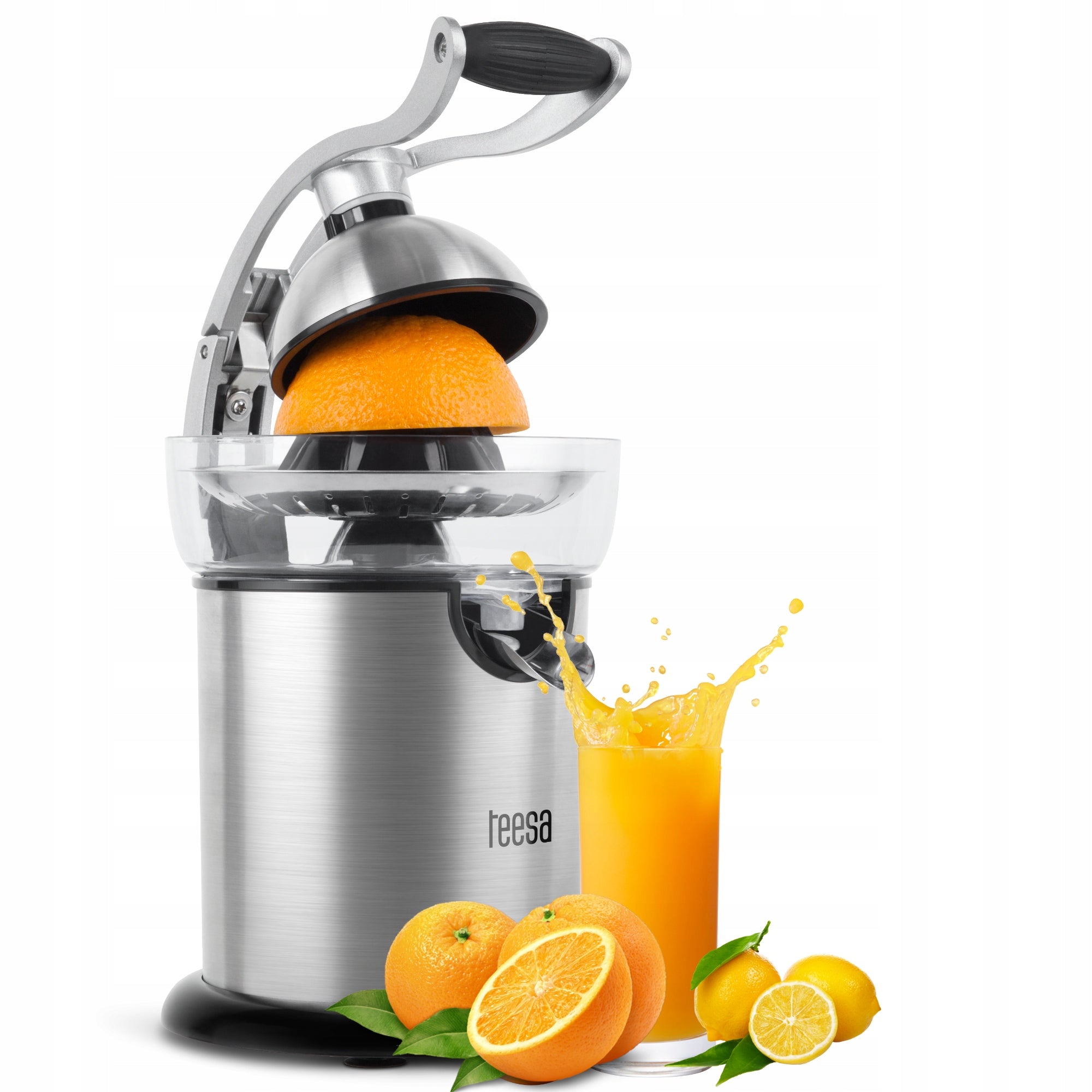 Citrus juicer Teesa 130W stainless steel easy cleaning 350ml