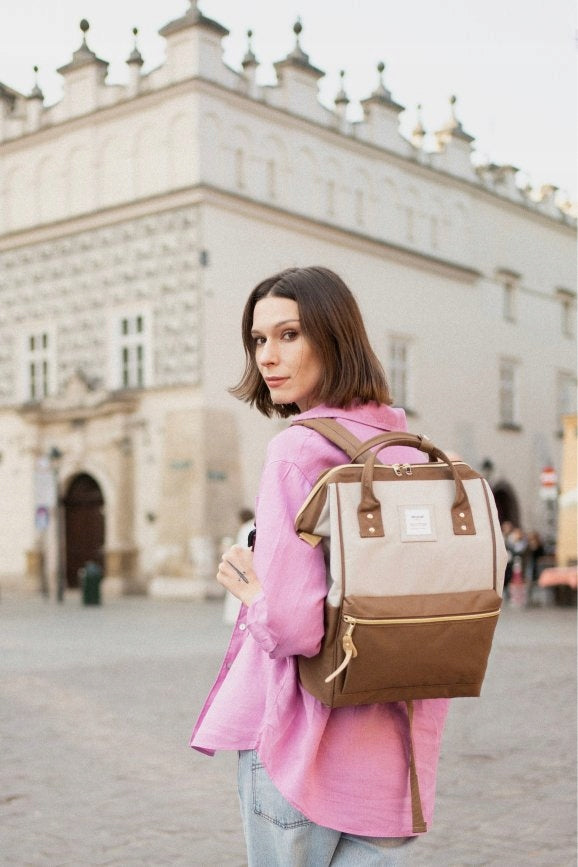 City Backpack Himawari Dual M - Waterproof Multifunctional Brown Manufacturer code TR23184V2