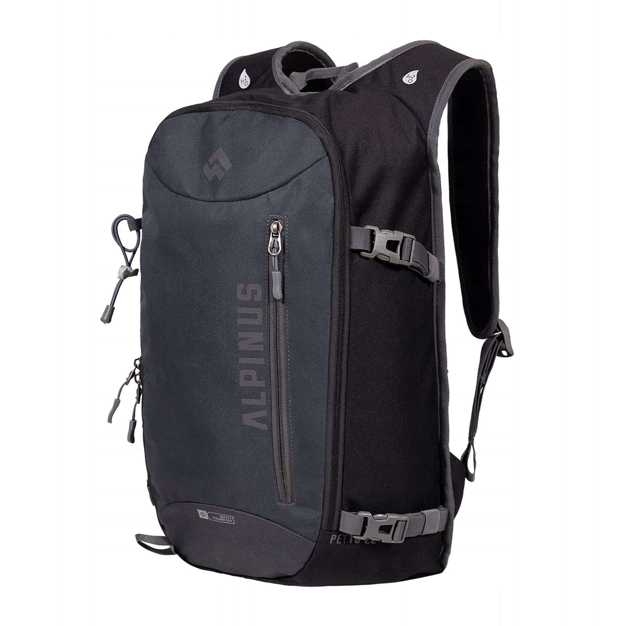 City backpack Alpinus Peyto 22 l black/grey