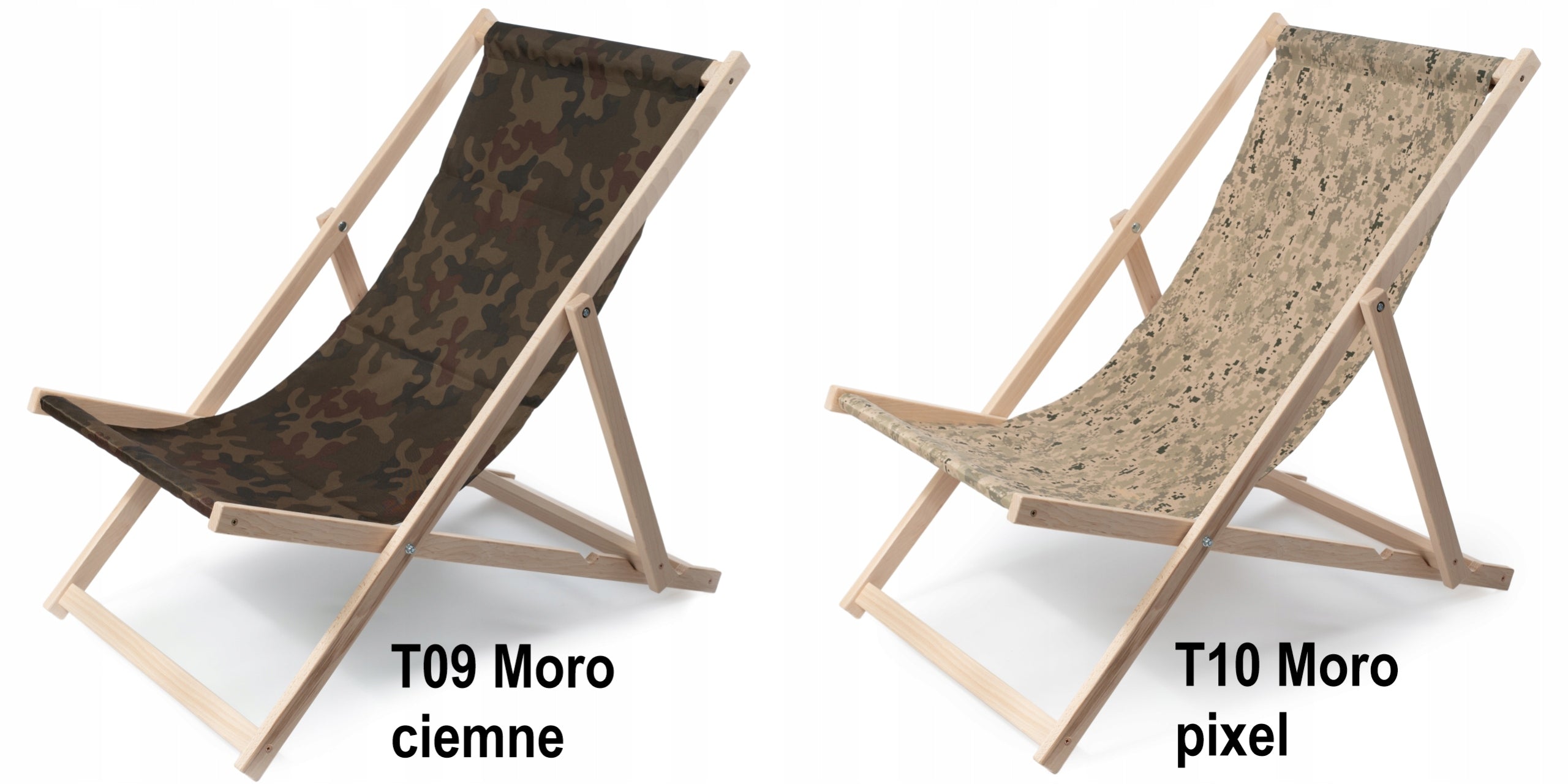 Classic wooden garden lounger CAPPUCCINO Frame material wood