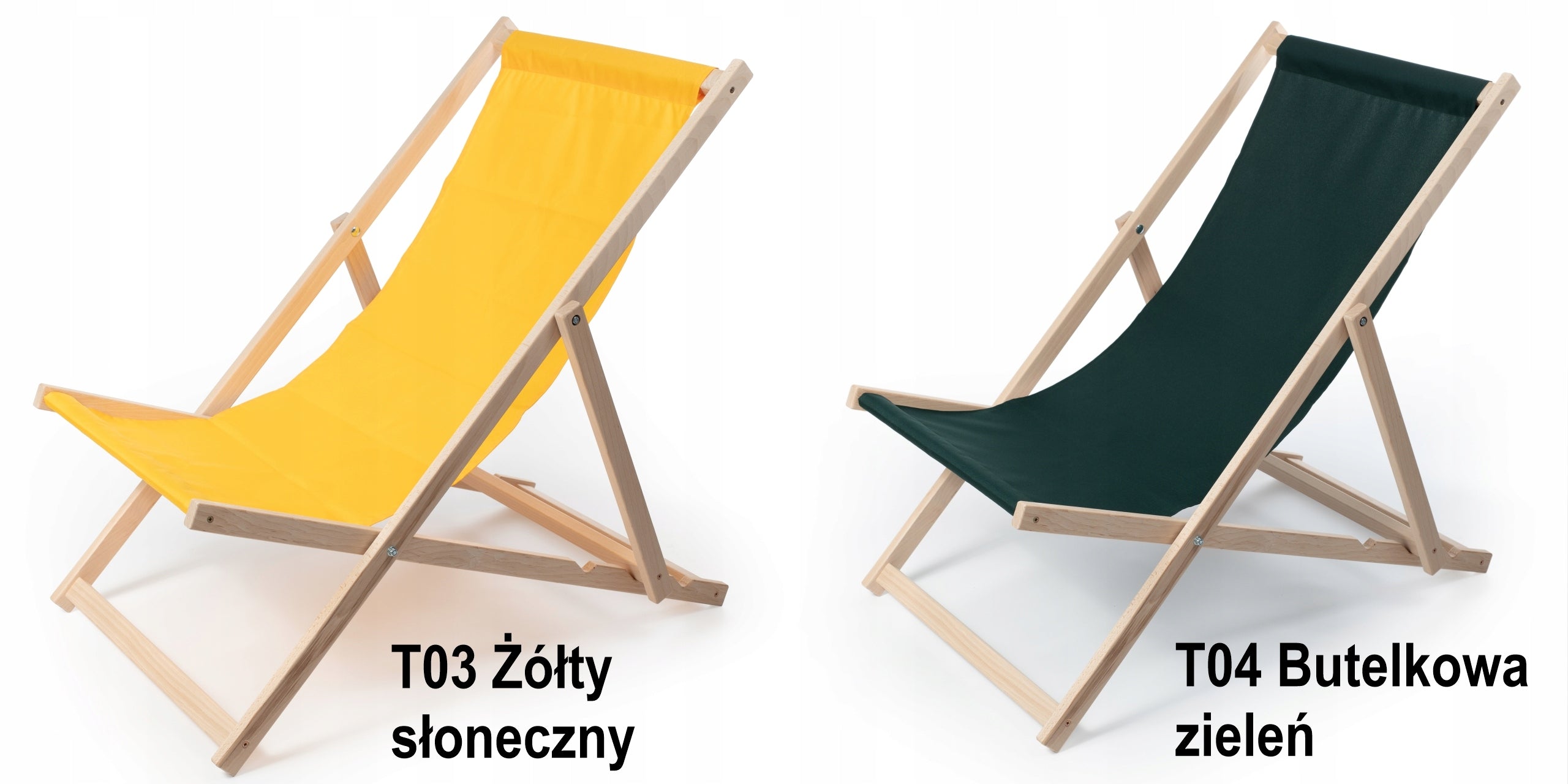 Classic wooden garden lounger CAPPUCCINO Manufacturer code T02