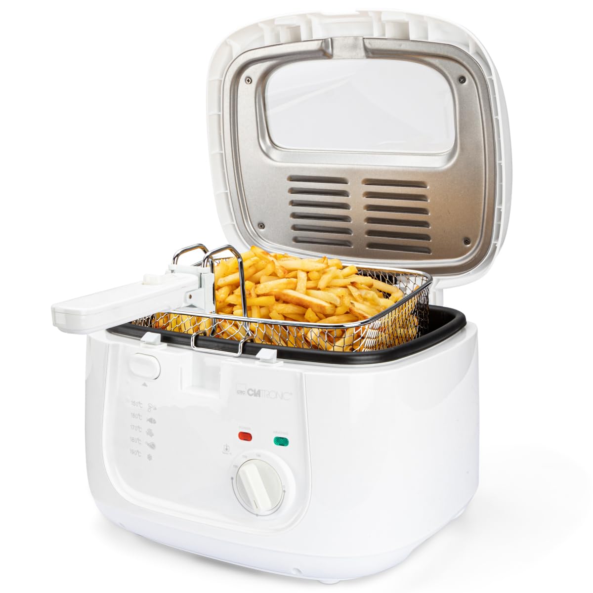 Clatronic Fr 3771 traditional air fryer 2,5 l 1800 W white