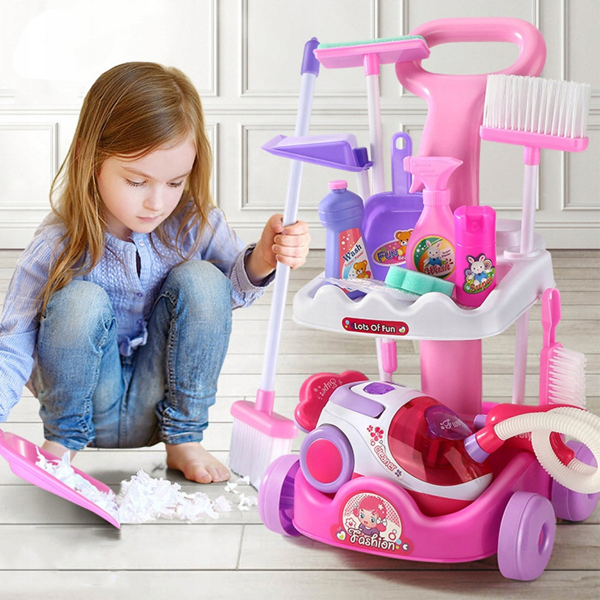 Cleaning Kit Vacuum Cleaner Electronic Baby Stroller Sounds Accessory Packaging status original