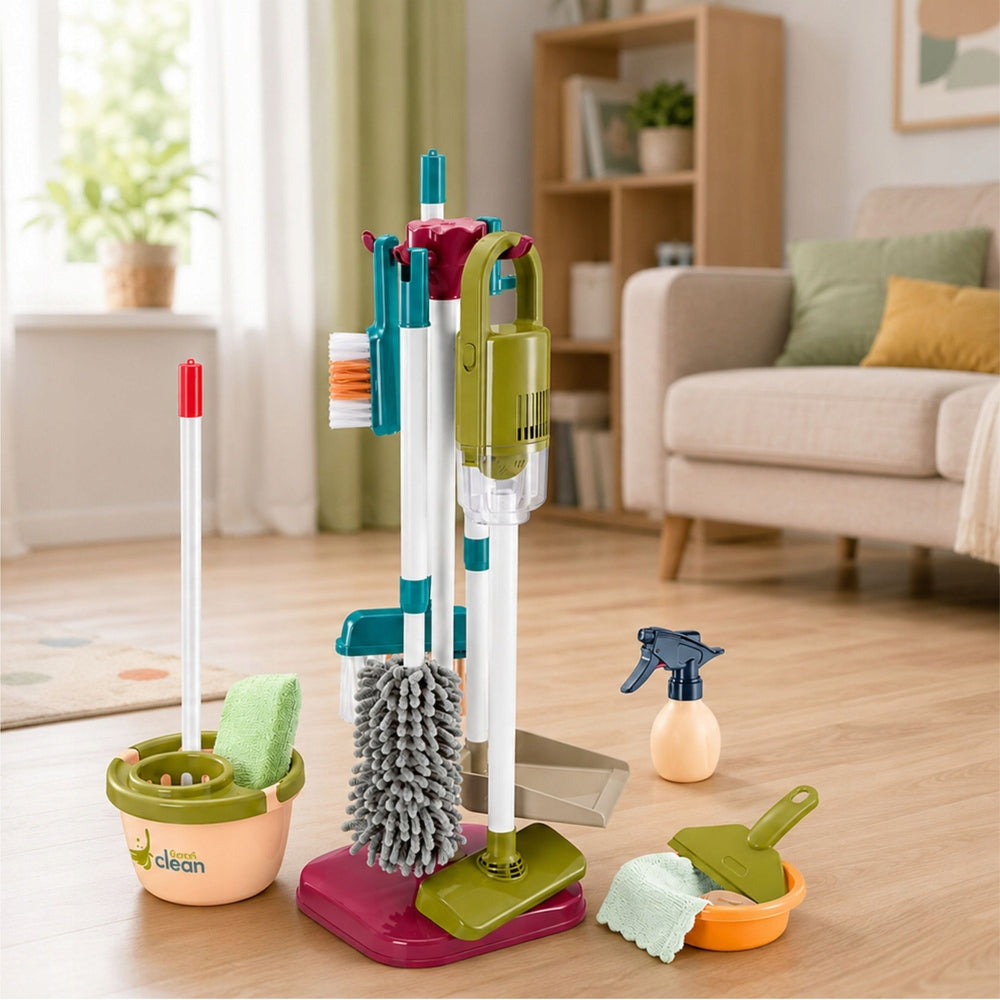 Cleaning Kit with Vacuum Cleaner Mop Stand Baby Accessories 23 El. Certificates and opinions CE EN 71