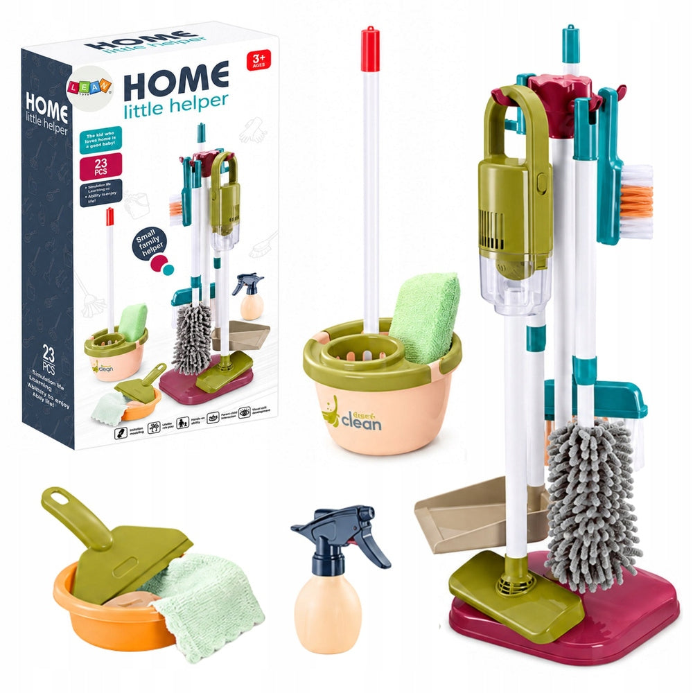 Cleaning Kit with Vacuum Cleaner Mop Stand Baby Accessories 23 El.