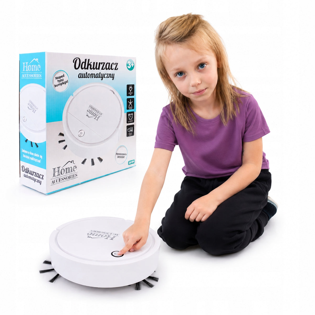 Cleaning Robot for Kids Rechargeable 3.7V True Sound, For Kids
