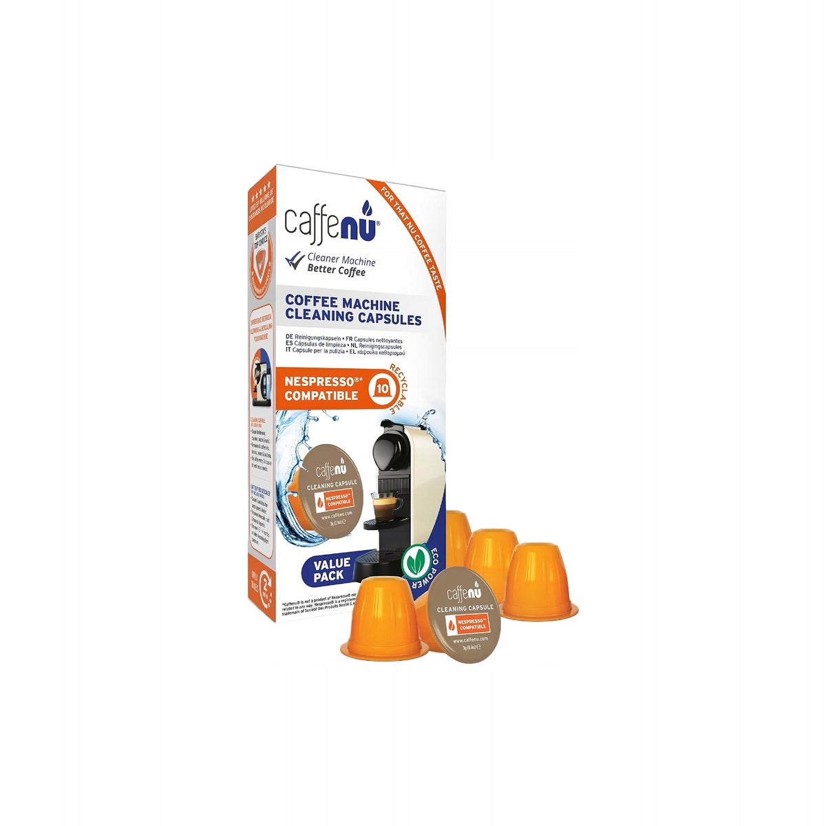 Cleaning capsules Caffenu, 10 pcs. Manufacturer code CaffenuNesp10