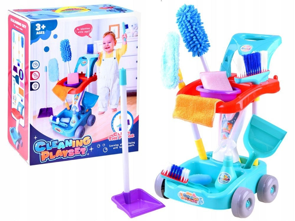 Cleaning kit for trolley with accessories ZA3589