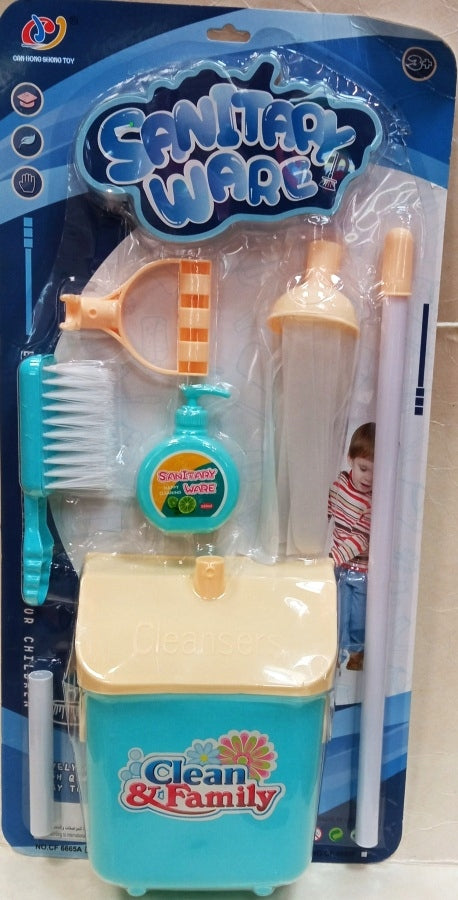 Cleaning kit mop bucket sweeper 5860