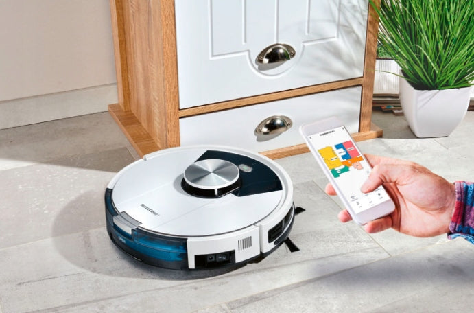 Cleaning robot, 22 W, SSR AL1, with application and laser navigation white Manufacturer code 394508_2201